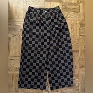 SOLD OUT Dressed in LALA Black and Brown Checkered Pants